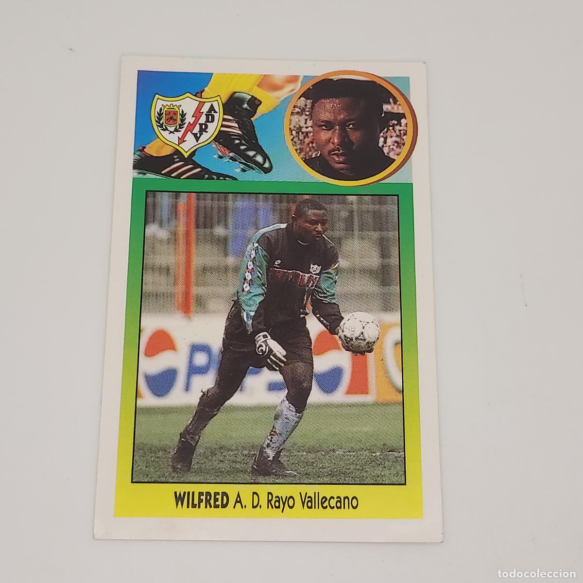 Football Stickers: CROMO WILFRED RAYO VALLECANO 1993 1994 93 94 EDICIONES ESTE ADHESIVO SIN PEGAR