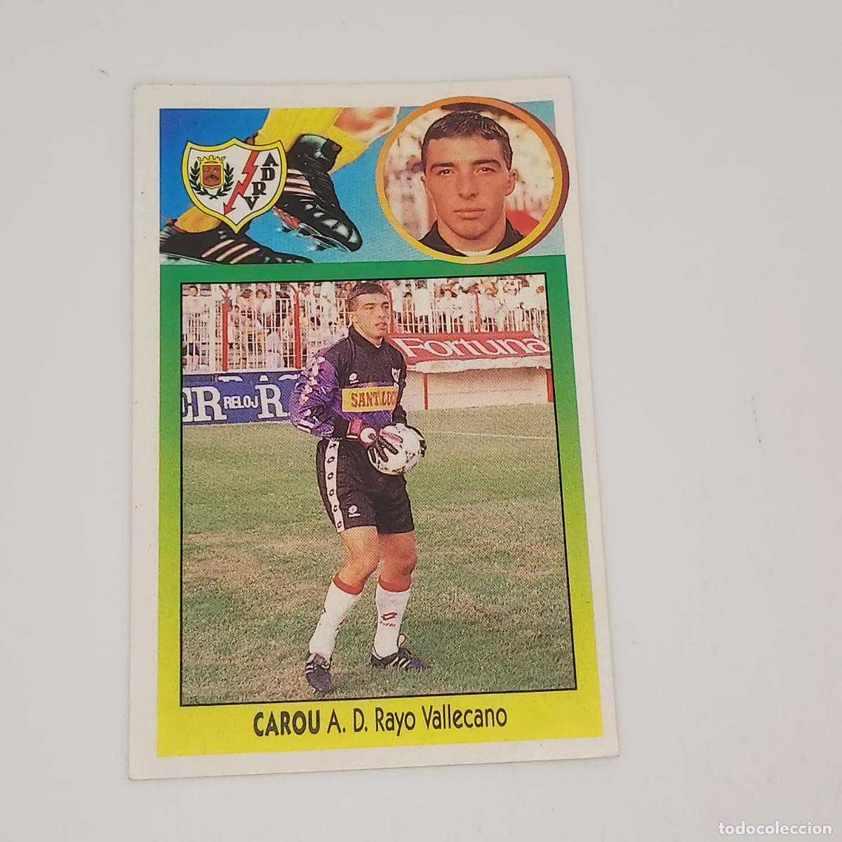 Football Stickers: CROMO CAROU RAYO VALLECANO 1993 1994 93 94 EDICIONES ESTE ADHESIVO SIN PEGAR