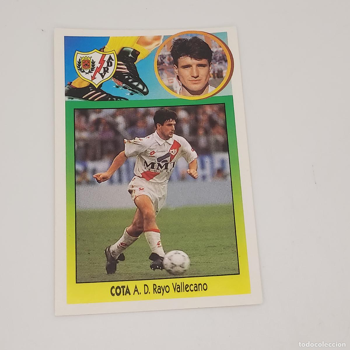 Cromos de F&uacute;tbol: CROMO COTA RAYO VALLECANO 1993 1994 93 94 EDICIONES ESTE ADHESIVO SIN PEGAR