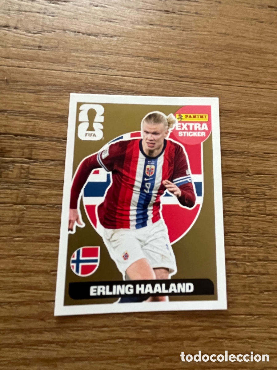 Cromos de F&uacute;tbol: Haaland Extra Sticker Gold 2026
