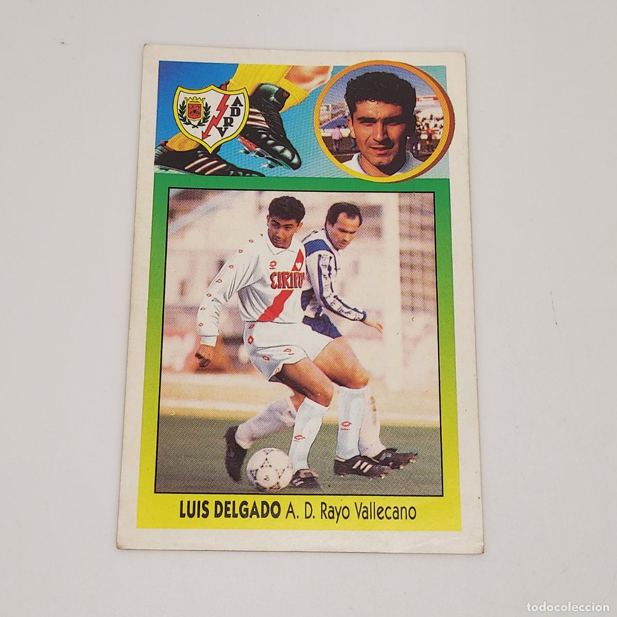 Cromos de F&uacute;tbol: CROMO LUIS DELGADO RAYO VALLECANO 1993 1994 93 94 EDICIONES ESTE ADHESIVO SIN PEGAR