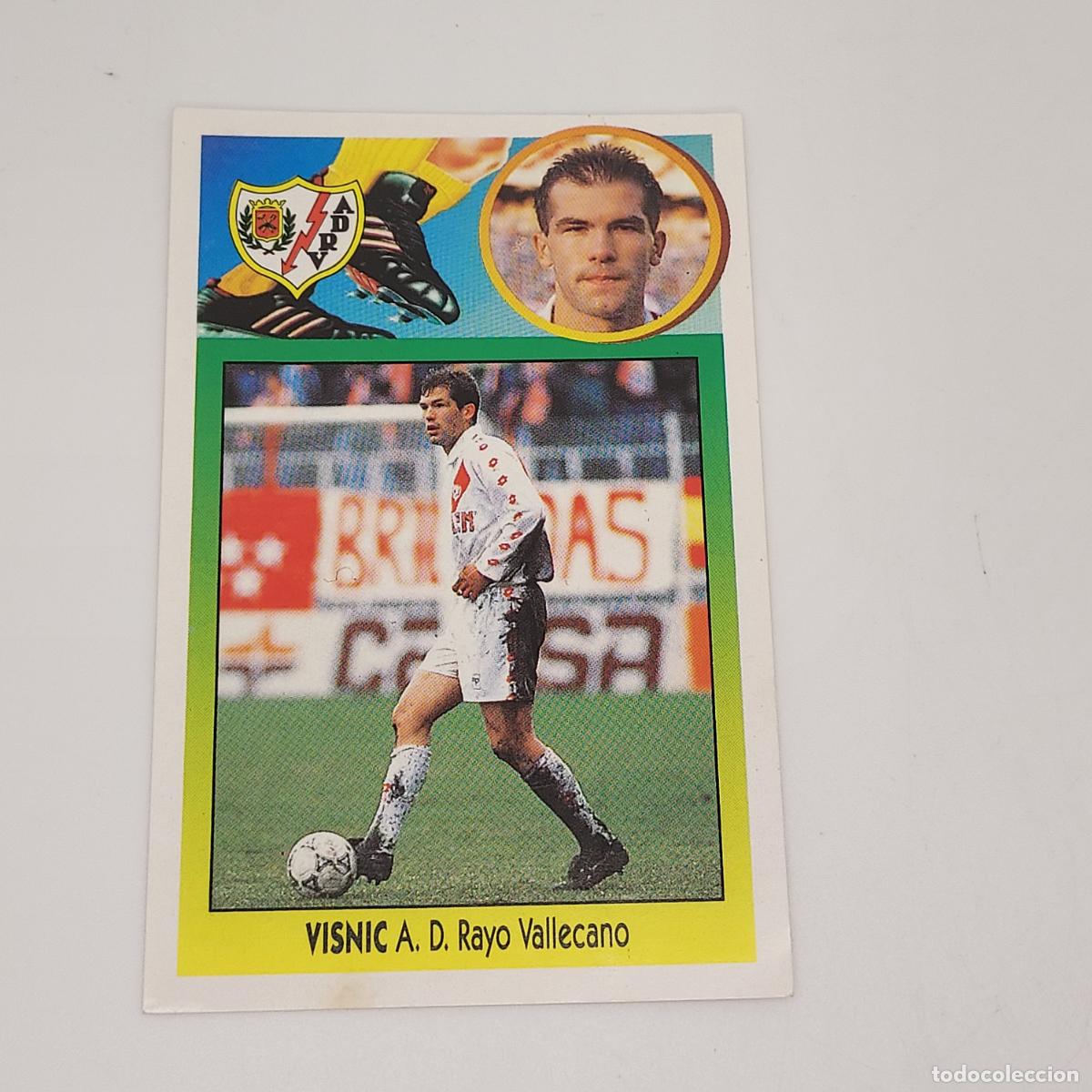 Cromos de F&uacute;tbol: CROMO VISNIC RAYO VALLECANO 1993 1994 93 94 EDICIONES ESTE ADHESIVO SIN PEGAR