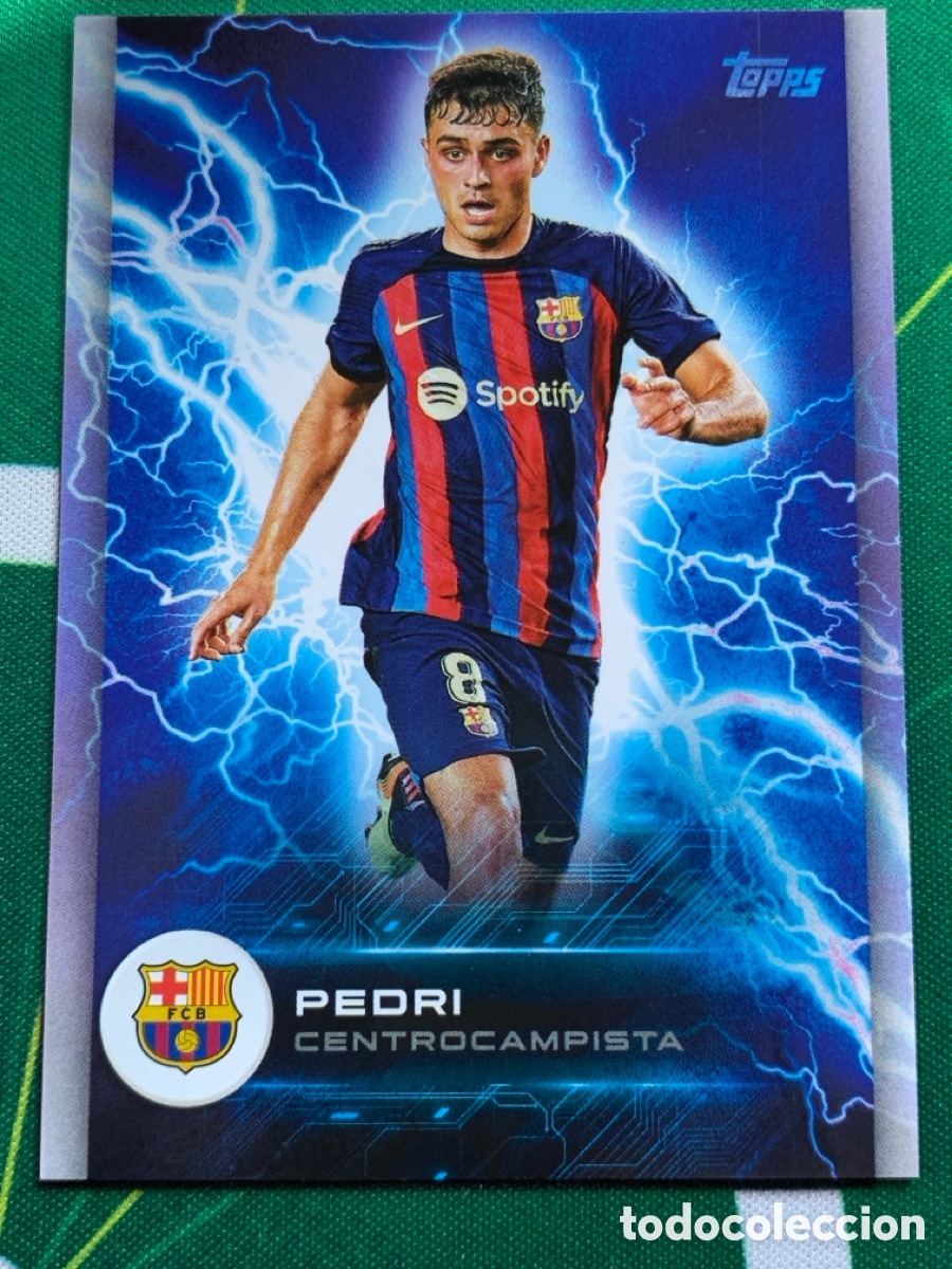 Football Stickers: BAS-4 Pedri FC Barcelona Super Electric Topps BAR&Ccedil;A Fan Set 2022 2023 22 23