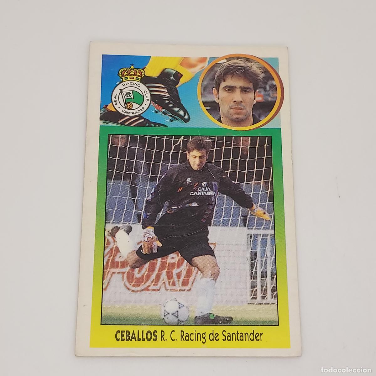 Cromos de F&uacute;tbol: CROMO CEBALLOS RACING DE SANTANDER 1993 1994 93 94 EDICIONES ESTE CARTON SIN PEGAR