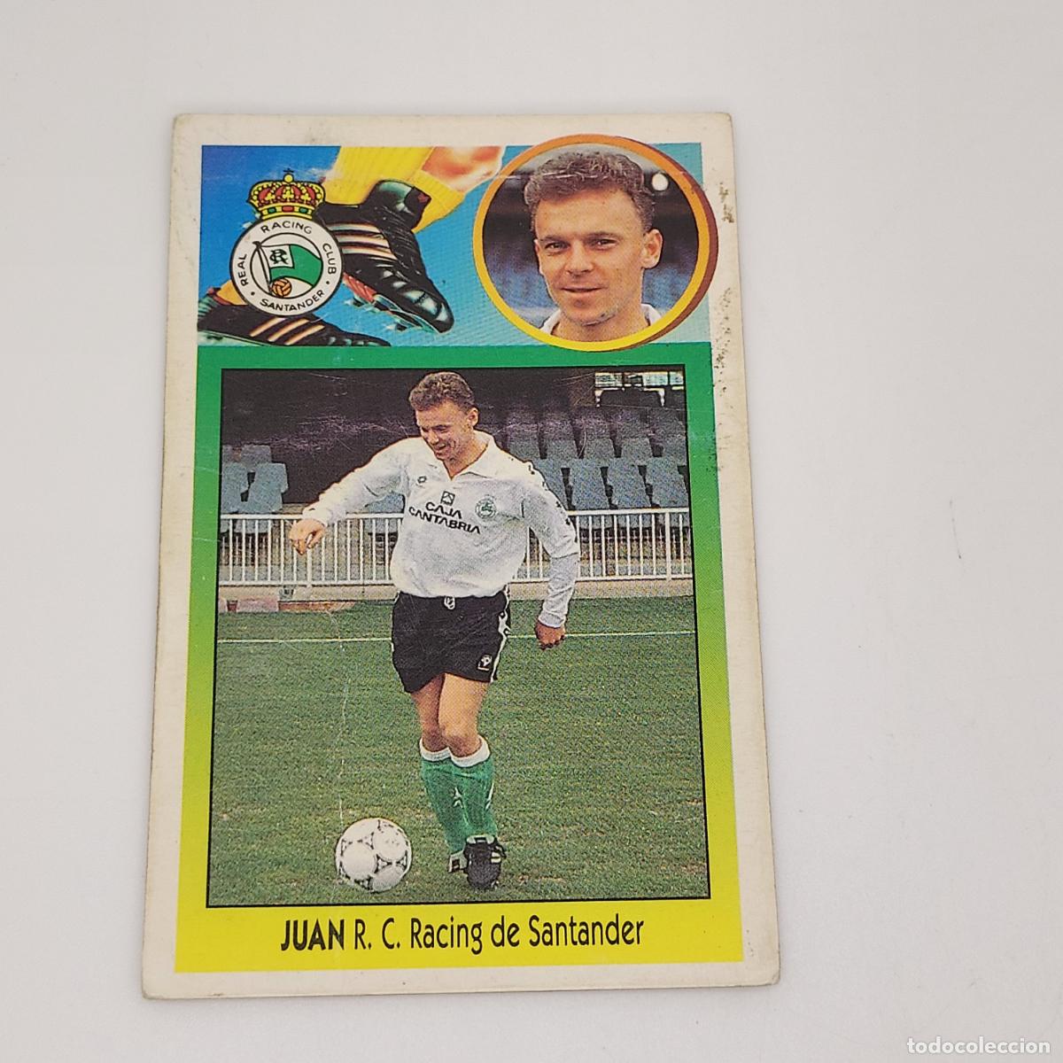 Cromos de F&uacute;tbol: CROMO JUAN RACING DE SANTANDER 1993 1994 93 94 EDICIONES ESTE CARTON SIN PEGAR