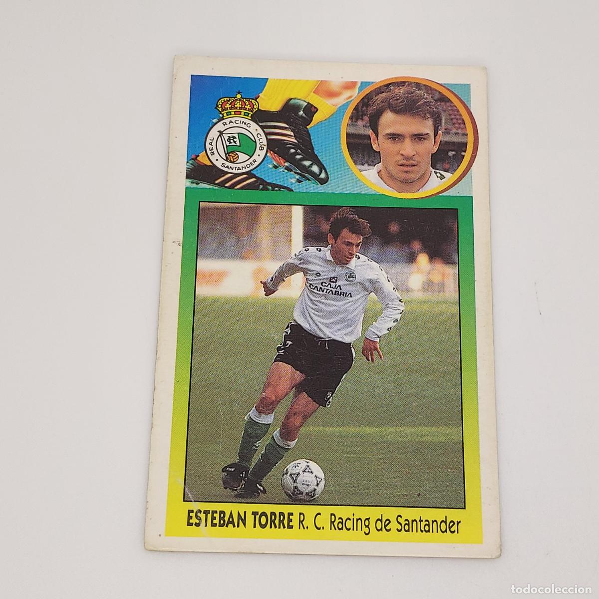 Cartes &agrave; collectionner de Football: CROMO ESTEBAN TORRE RACING DE SANTANDER 1993 1994 93 94 EDICIONES ESTE CARTON SIN PEGAR