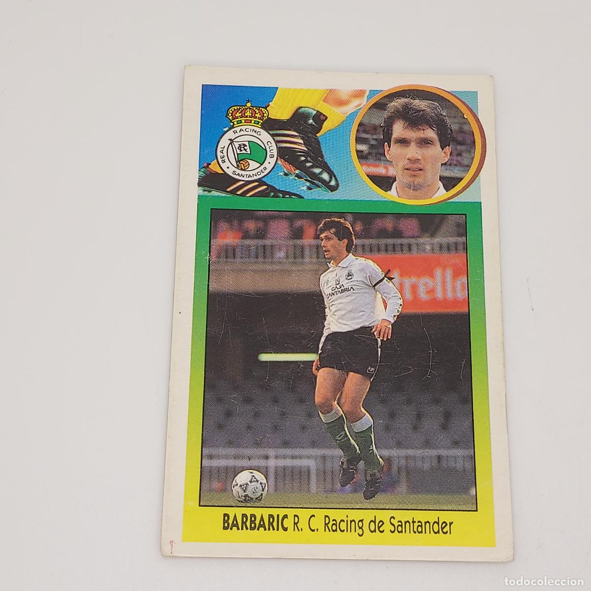 Cartes &agrave; collectionner de Football: CROMO BARBARIC RACING DE SANTANDER 1993 1994 93 94 EDICIONES ESTE CARTON SIN PEGAR