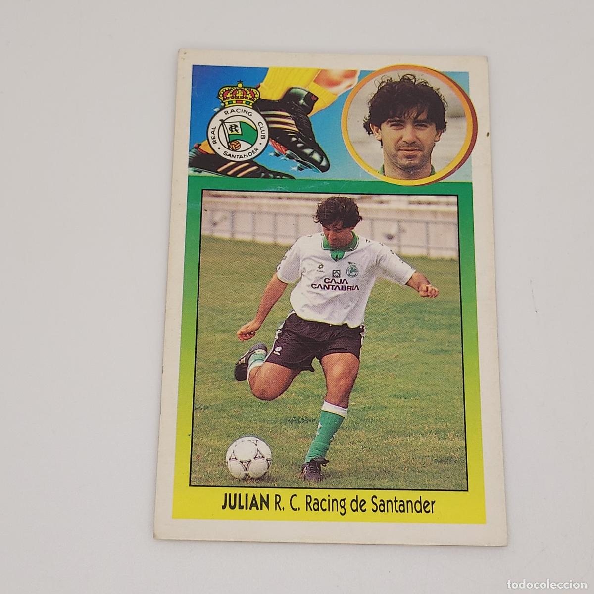 Cartes &agrave; collectionner de Football: CROMO JULIAN RACING DE SANTANDER 1993 1994 93 94 EDICIONES ESTE CARTON SIN PEGAR