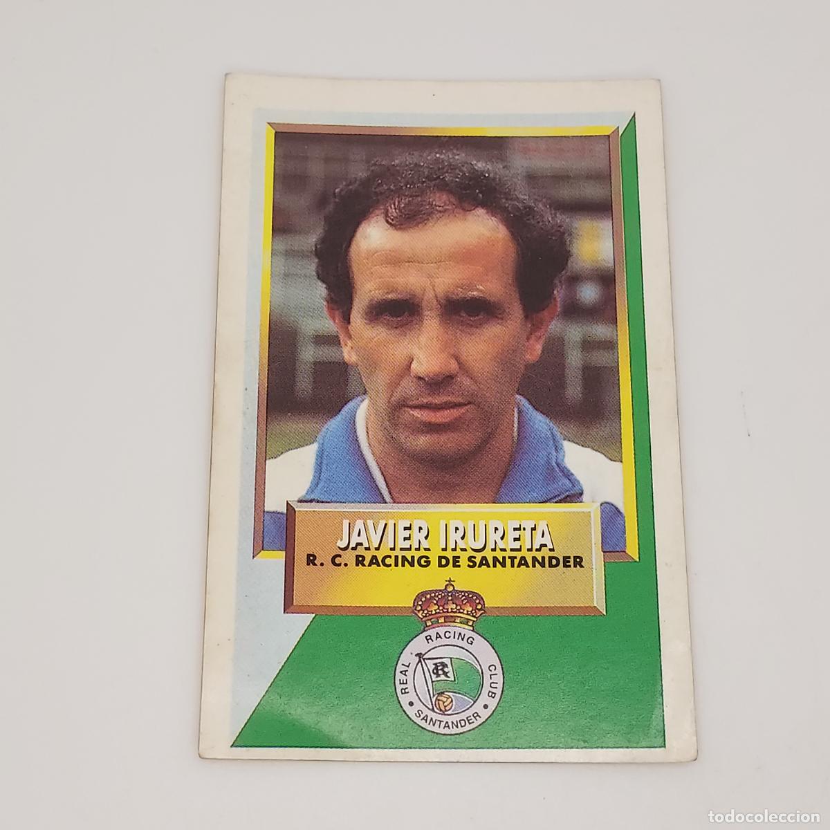 Football Stickers: CROMO JAVIER IRURETA RACING DE SANTANDER 1993 1994 93 94 EDICIONES ESTE ADHESIVO SIN PEGAR