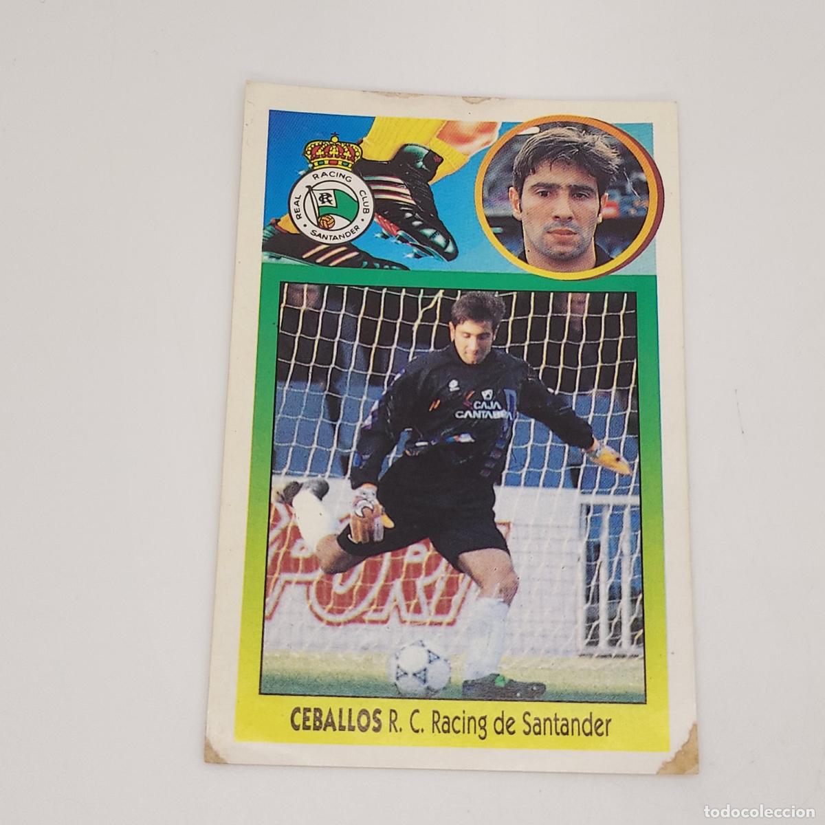 Football Stickers: CROMO CEBALLOS RACING DE SANTANDER 1993 1994 93 94 EDICIONES ESTE ADHESIVO SIN PEGAR