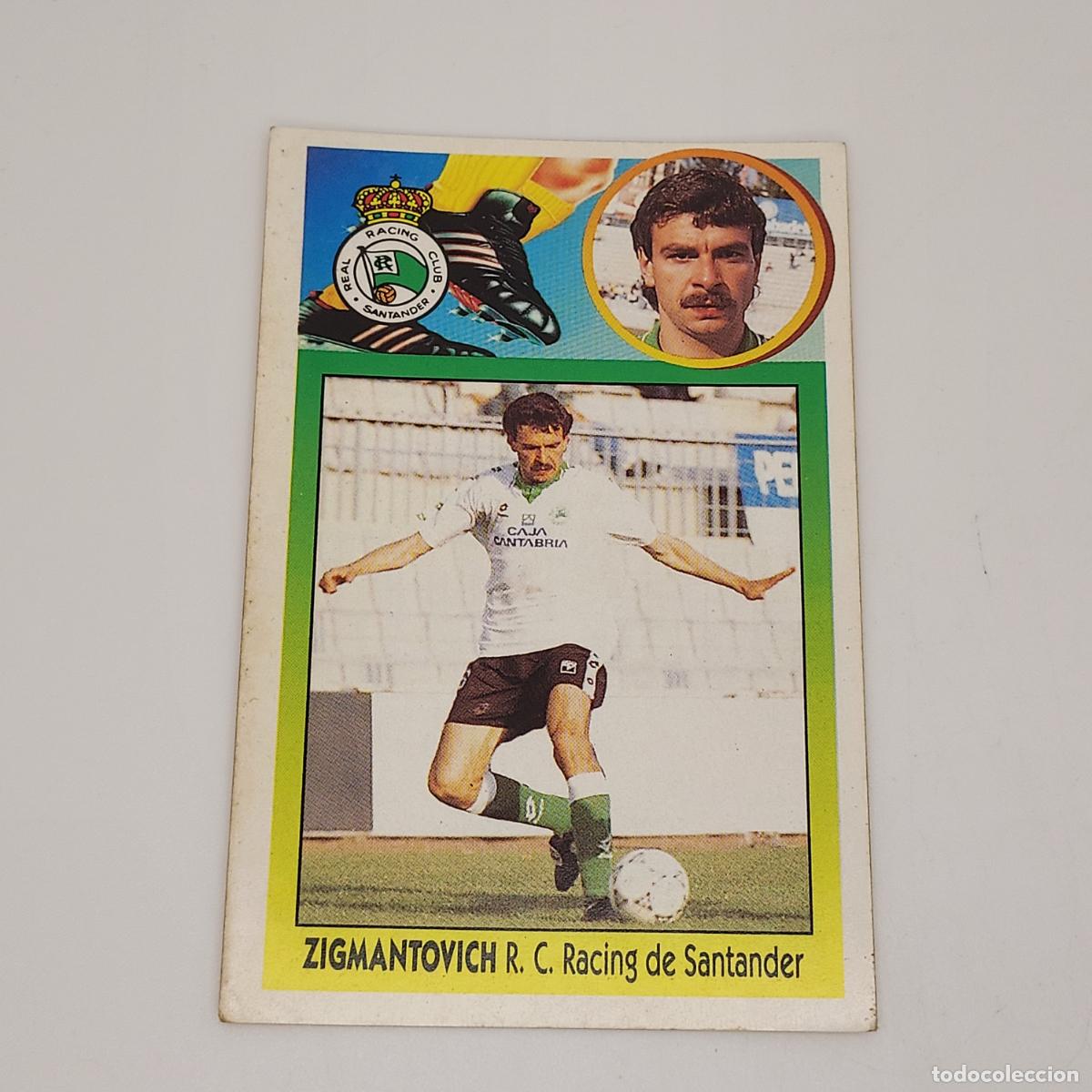 Fu&szlig;ball-Sticker: CROMO ZIGMANTOVICH RACING DE SANTANDER 1993 1994 93 94 EDICIONES ESTE ADHESIVO SIN PEGAR