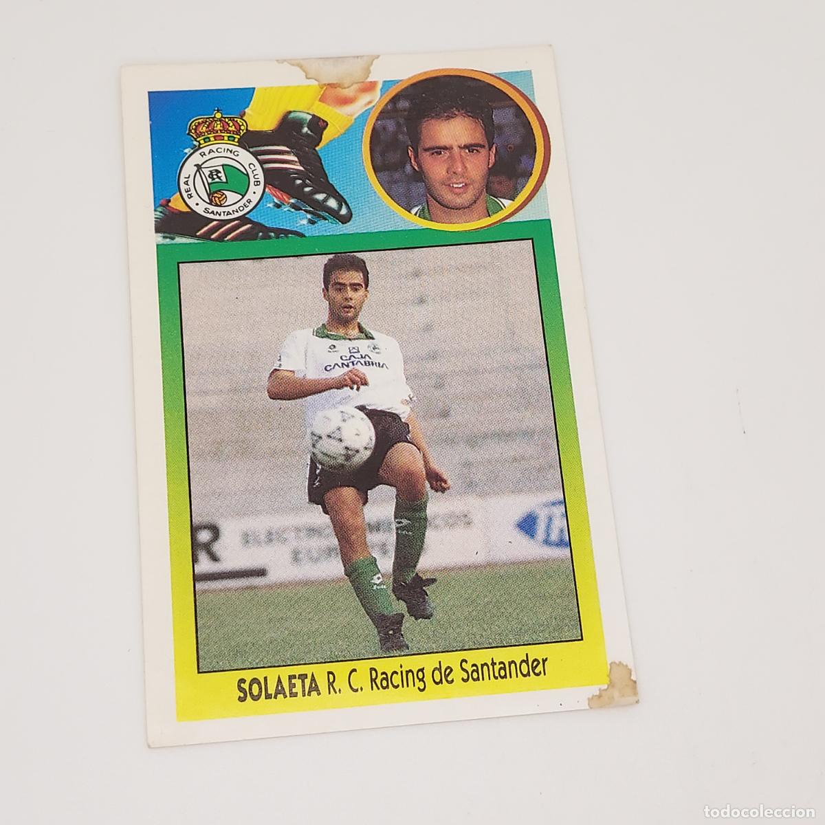 Fu&szlig;ball-Sticker: CROMO SOLAETA RACING DE SANTANDER 1993 1994 93 94 EDICIONES ESTE ADHESIVO SIN PEGAR