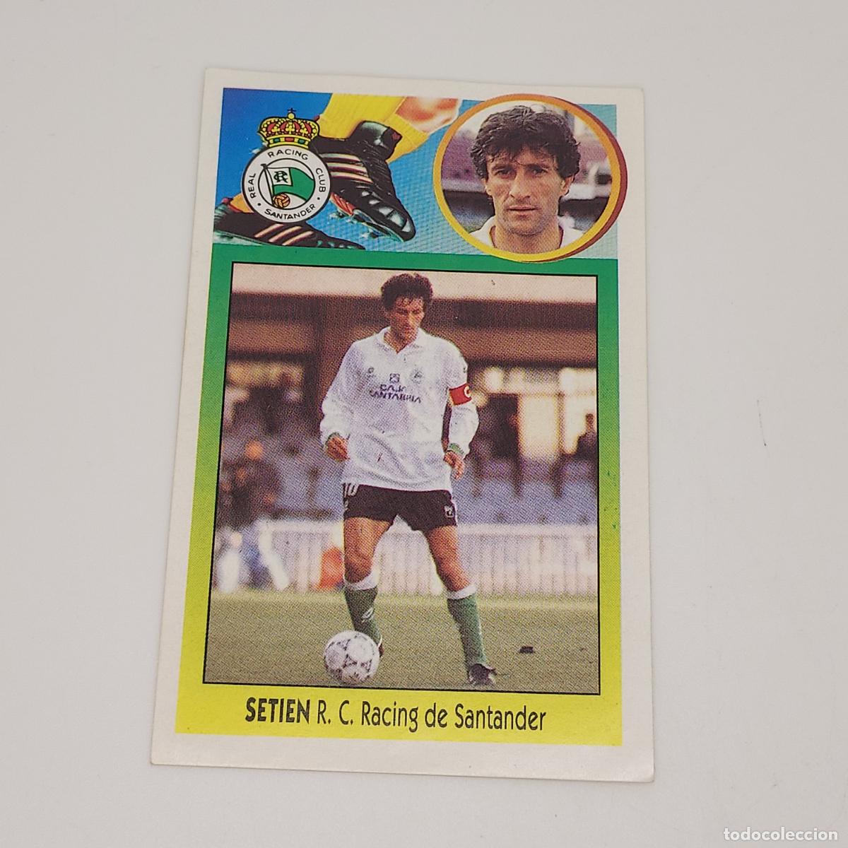 Fu&szlig;ball-Sticker: CROMO SETIEN RACING DE SANTANDER 1993 1994 93 94 EDICIONES ESTE ADHESIVO SIN PEGAR