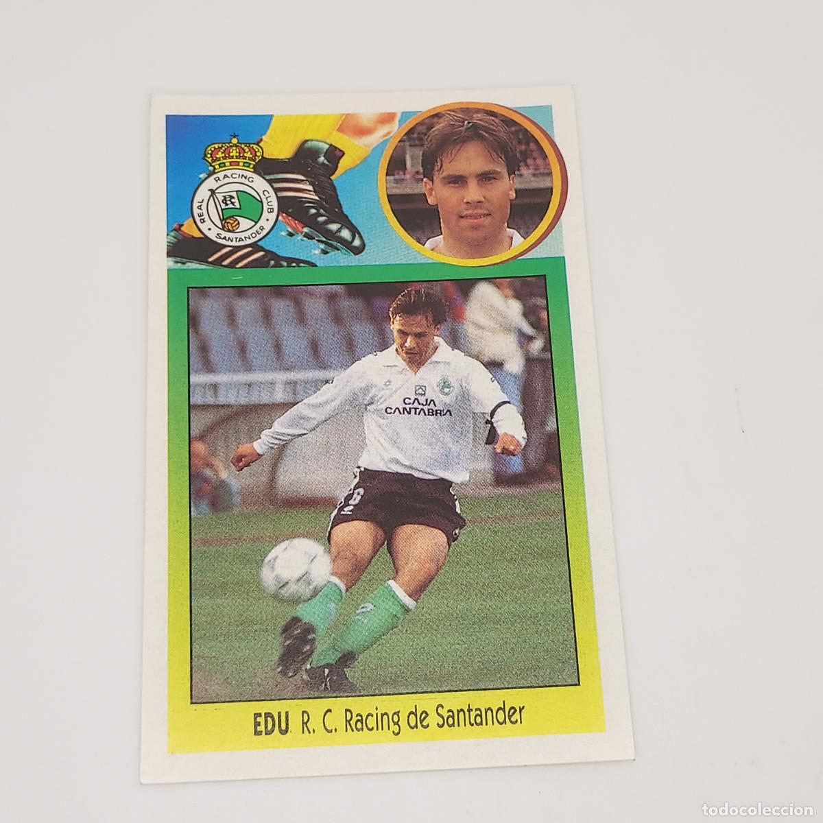 Football Stickers: CROMO EDU RACING DE SANTANDER 1993 1994 93 94 EDICIONES ESTE ADHESIVO SIN PEGAR