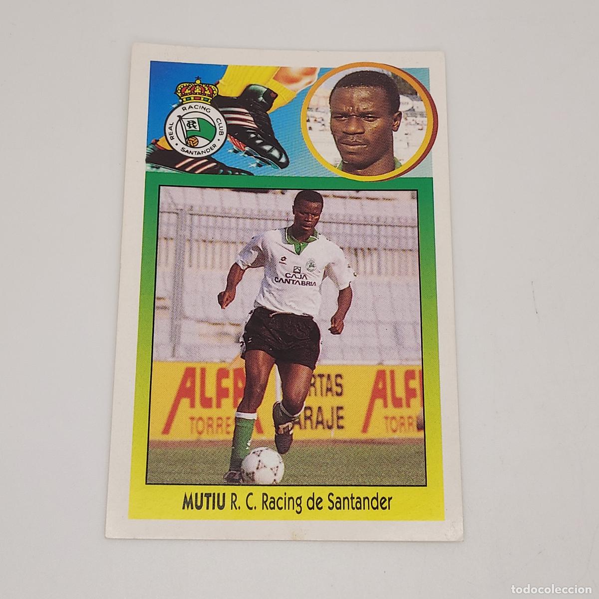 Football Stickers: CROMO MUTIU RACING DE SANTANDER 1993 1994 93 94 EDICIONES ESTE ADHESIVO SIN PEGAR