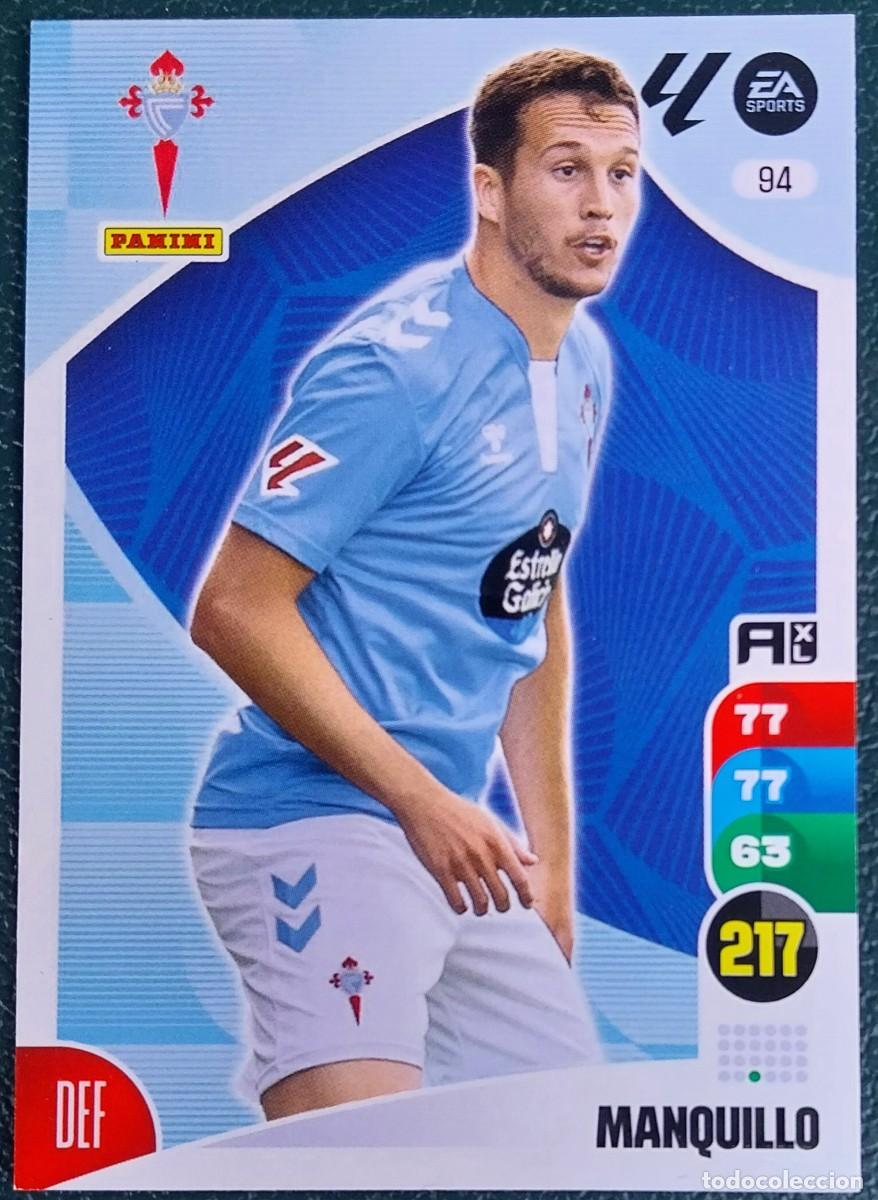 Fu&szlig;ball-Sticker: 94 MANQUILLO CELTA DE VIGO FICHAS ALBUM ADRENALYN XL 2024 2025 24 25