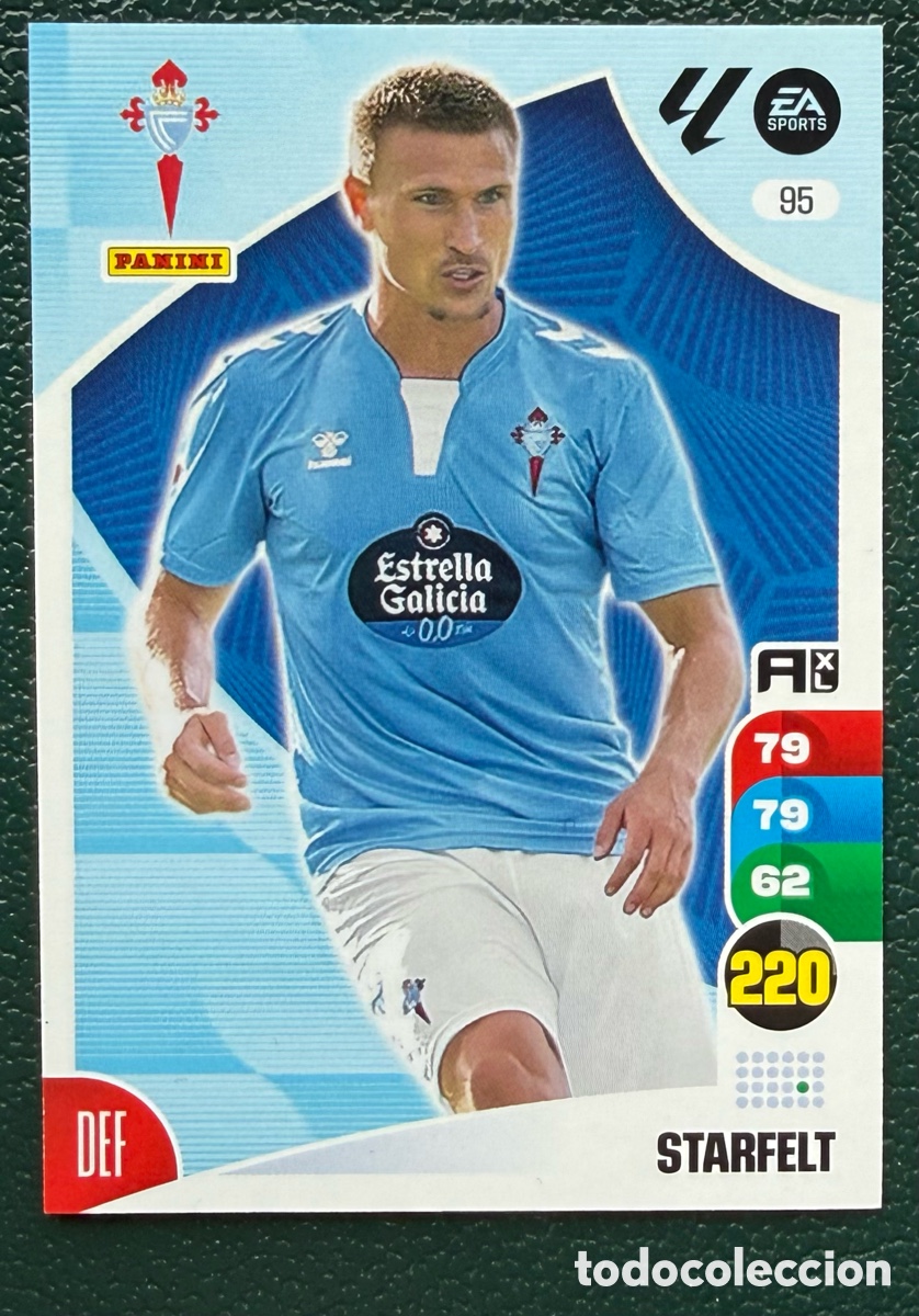 Fu&szlig;ball-Sticker: 95 STARFELT CELTA DE VIGO FICHAS ALBUM ADRENALYN XL 2024 2025 24 25