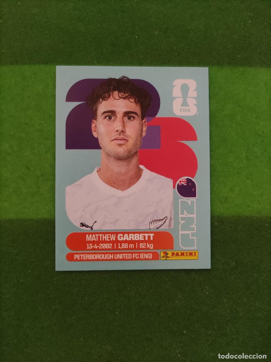 Cartes &agrave; collectionner de Football: Garbett Nueva Zelanda NZL 14 Sticker Mundial 2026 FIFA World Cup / Sin pegar