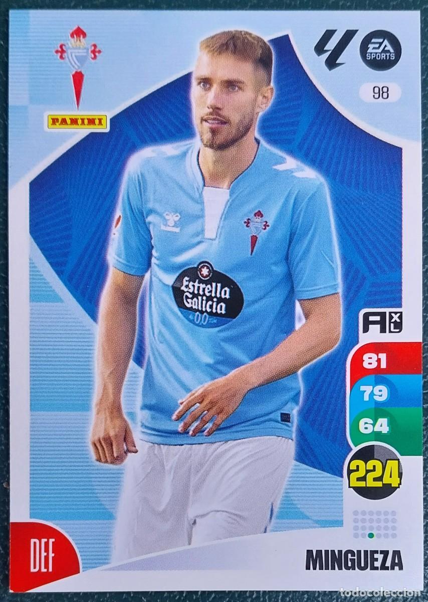 Cromos de F&uacute;tbol: 98 MINGUEZA CELTA DE VIGO FICHAS ALBUM ADRENALYN XL 2024 2025 24 25