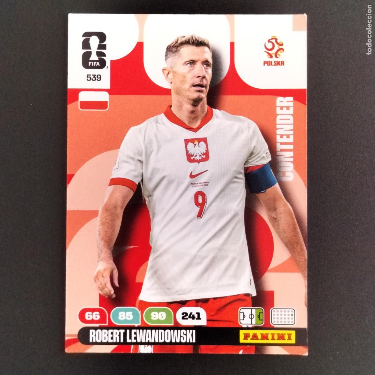 Cromos de F&uacute;tbol: 539 ROBERT LEWANDOWSKI POLONIA CROMOS ADRENALYN XL MUNDIAL 26 2026 FIFA WORLD CUP PANINI