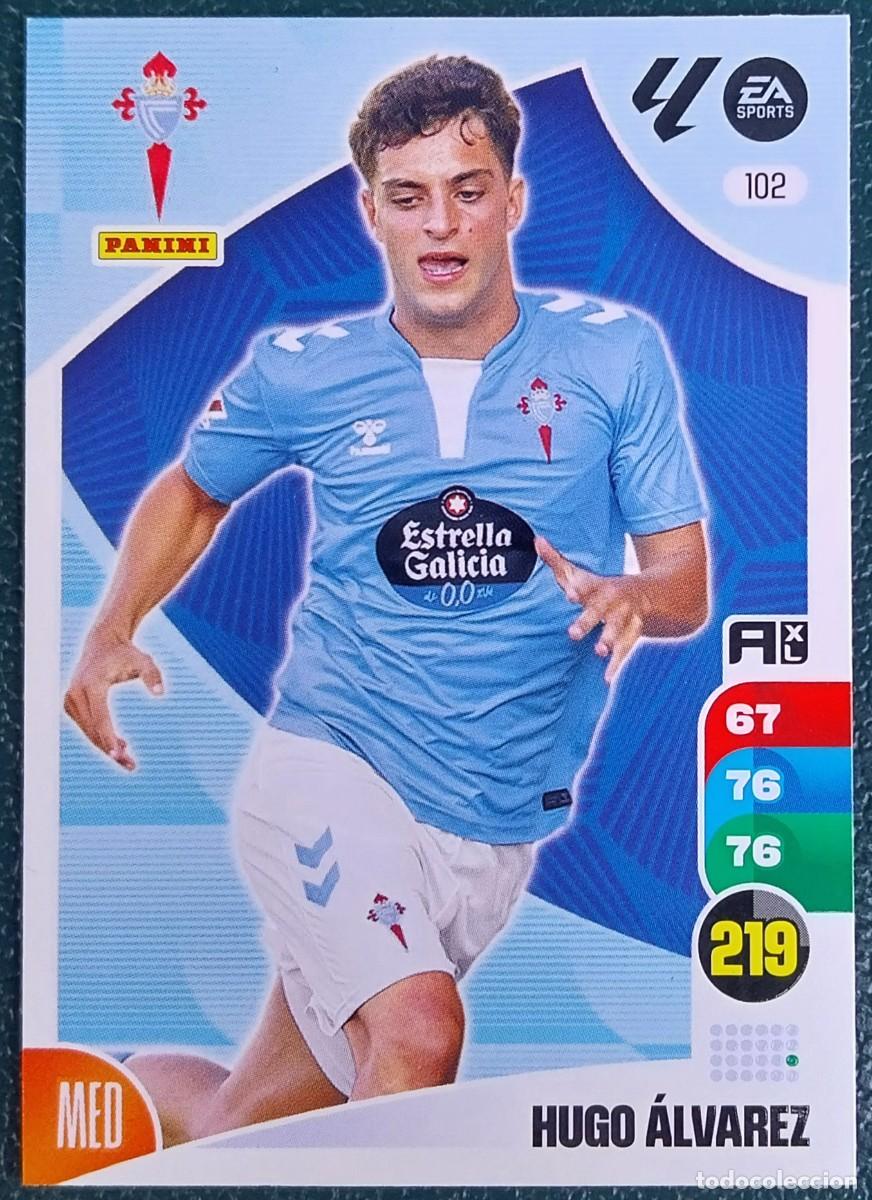 Cromos de F&uacute;tbol: 102 HUGO ALVAREZ CELTA DE VIGO FICHAS ALBUM ADRENALYN XL 2024 2025 24 25