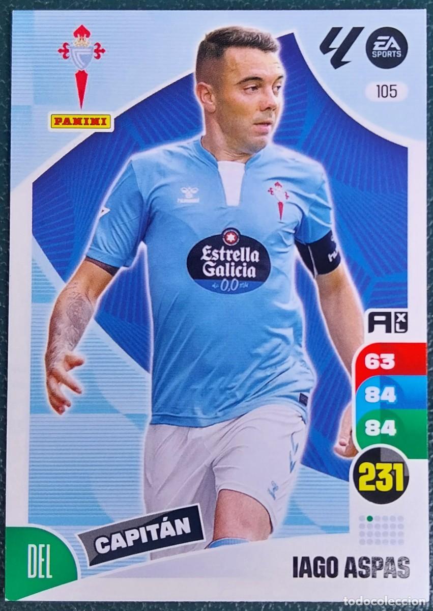 Cromos de F&uacute;tbol: 105 IAGO ASPAS CELTA DE VIGO FICHAS ALBUM ADRENALYN XL 2024 2025 24 25