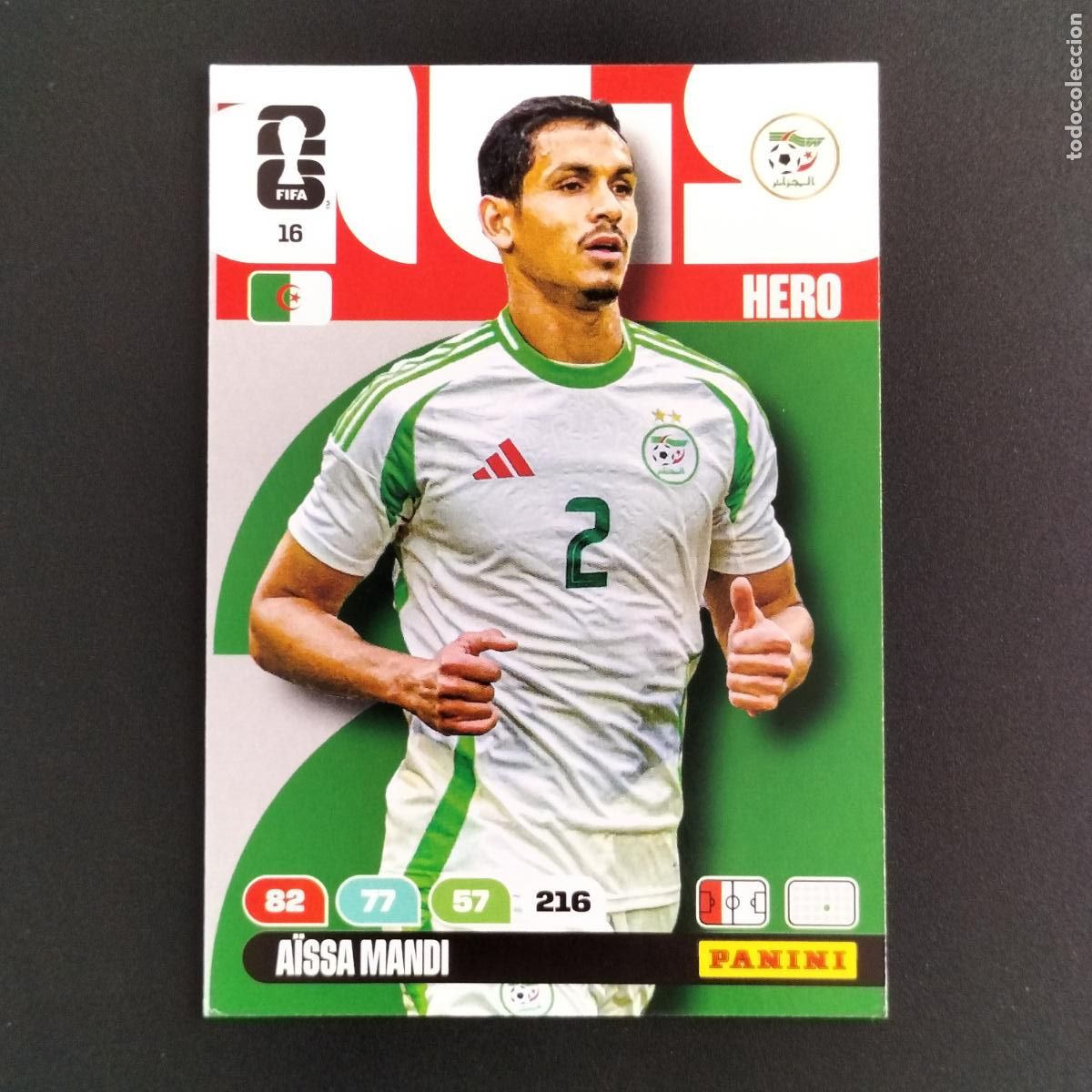Cromos de F&uacute;tbol: 16 AISSA MANDI ARGELIA CROMOS ADRENALYN XL MUNDIAL 26 2026 FIFA WORLD CUP PANINI