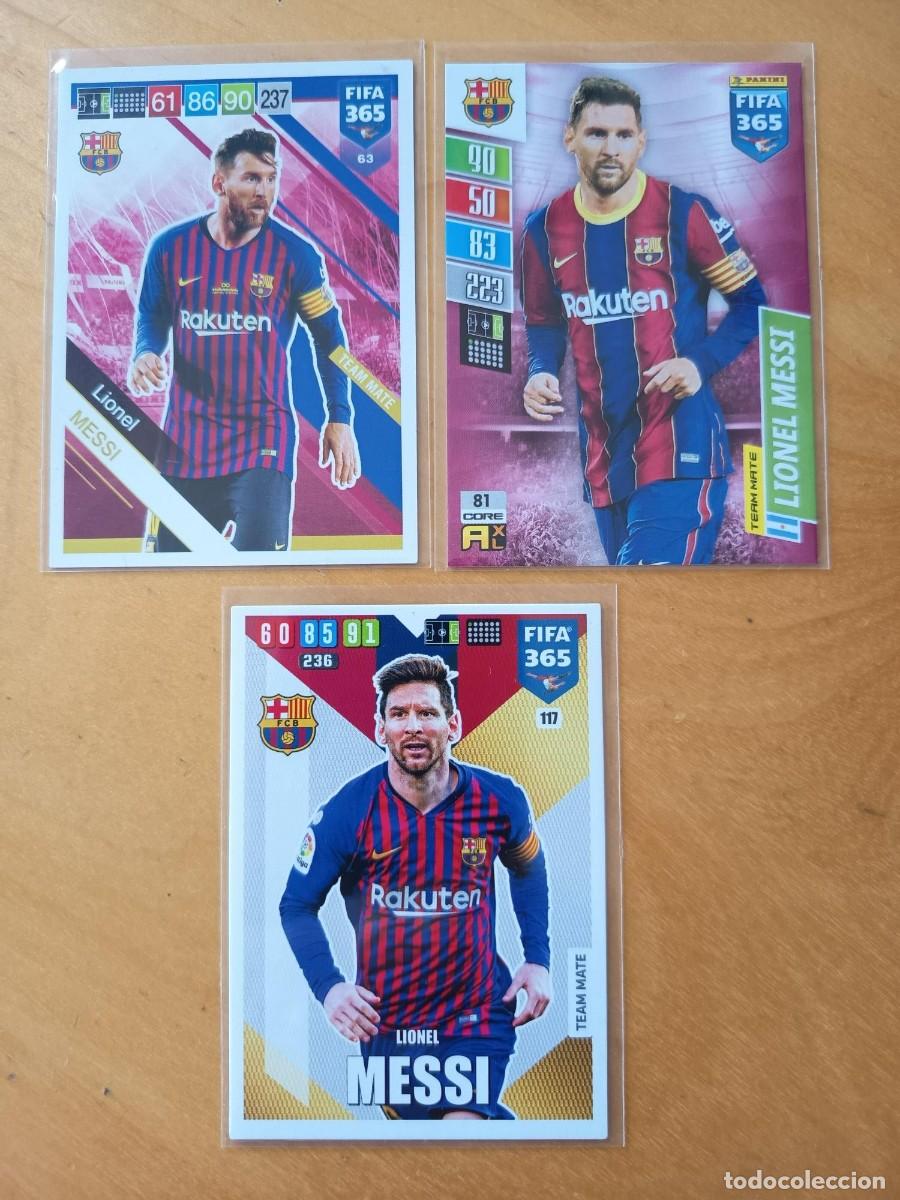 Football Stickers: MESSI LOTE ADRENALYN FIFA 365 VARIOS A&Ntilde;OS