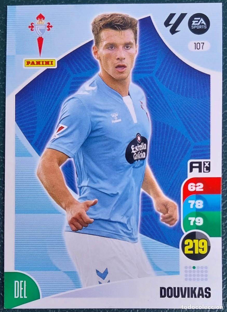 Football Stickers: 107 DOUVIKAS CELTA DE VIGO FICHAS ALBUM ADRENALYN XL 2024 2025 24 25