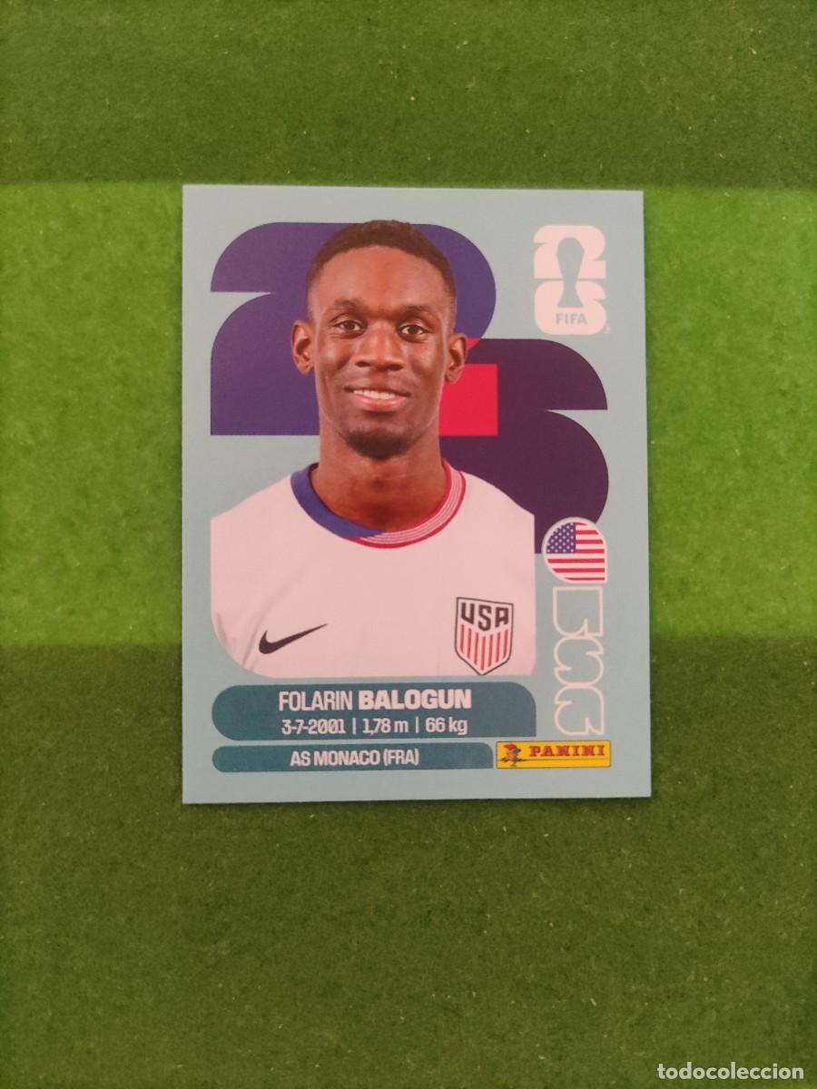 Football Stickers: Balogun Estados Unidos USA 20 Sticker Mundial 2026 FIFA World Cup / Sin pegar