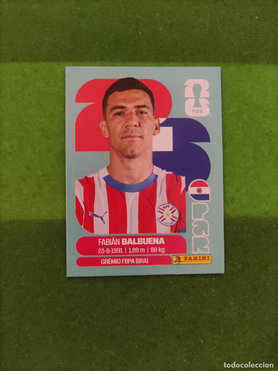 Football Stickers: Balbuena Paraguay PAR 5 Sticker Mundial 2026 FIFA World Cup / Sin pegar