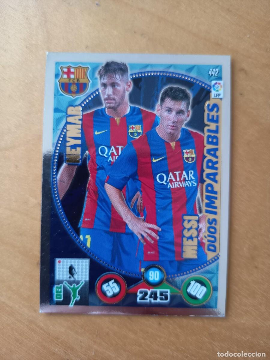 Football Stickers: MESSI Y NEYMAR ADRENALYN LIGA 2014-15 DUOS IMPARABLES