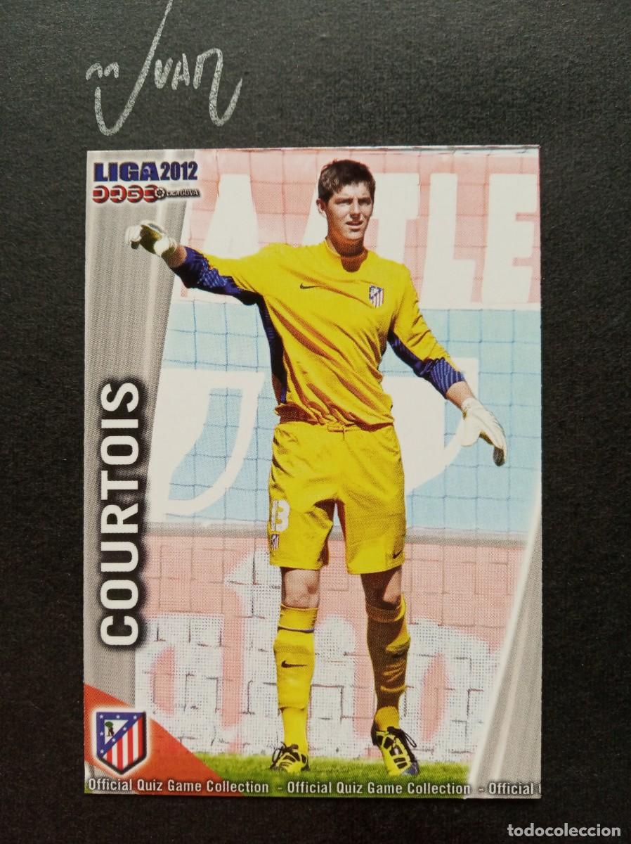 Football Stickers: N&ordm; 679 ROOKIE COURTOIS ATLETICO MADRID BELGICA ⚽ MUNDICROMO &reg; 2011 2012 QUIZ GAME LIGA 11 12 NUEVO