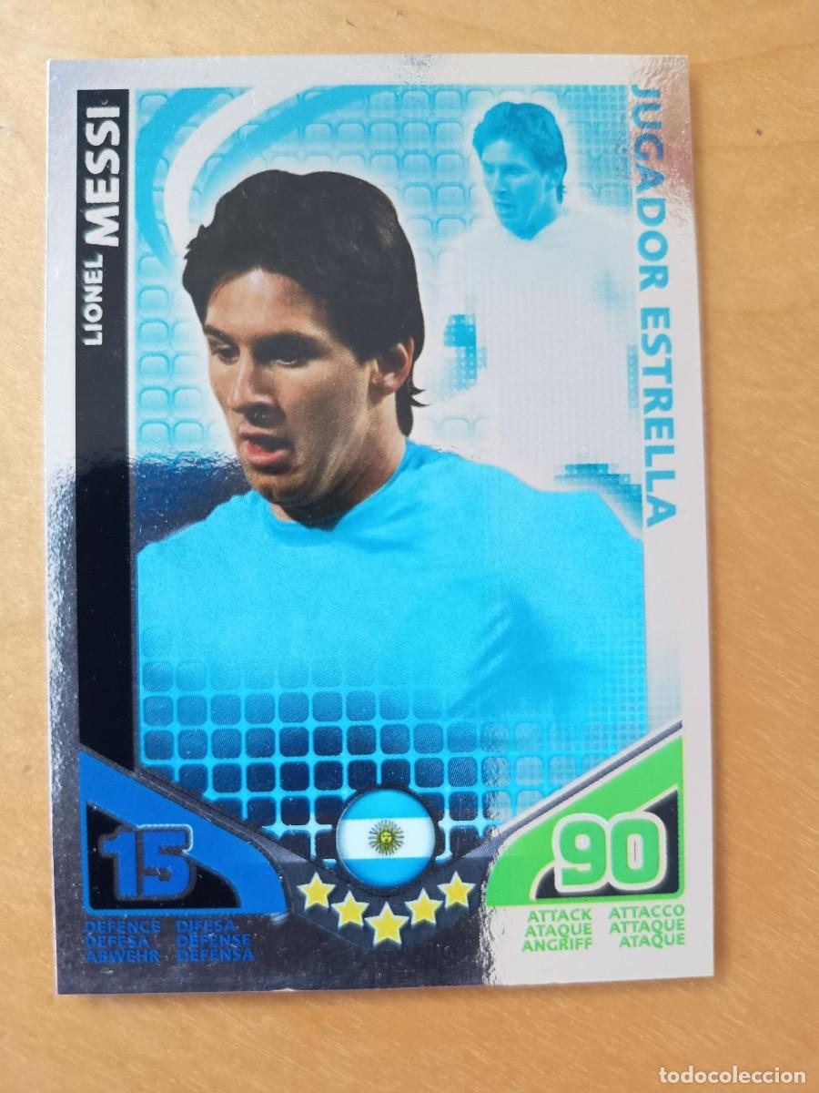 Cartes &agrave; collectionner de Football: MESSI TOPPS MATCH ATTAX MUNDIAL 2010 JUGADOR ESTRELLA