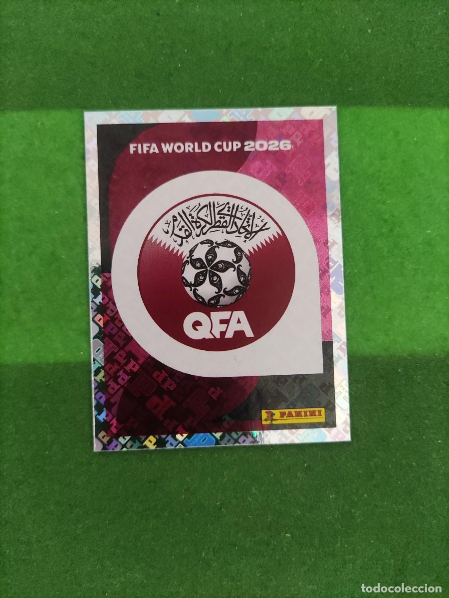 Football Stickers: Escudo Qatar QAT 1 Sticker Mundial 2026 FIFA World Cup / Sin pegar