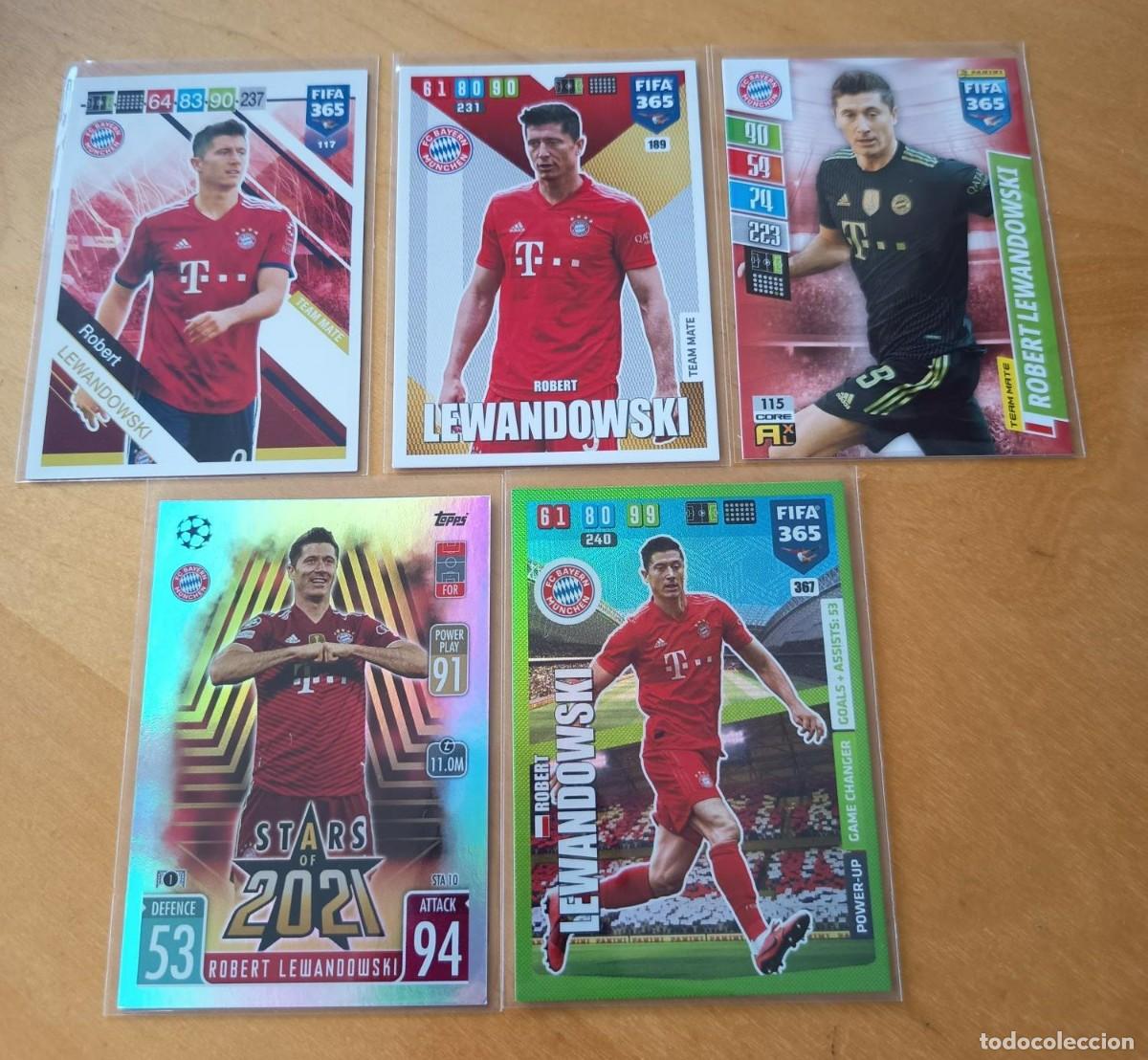 Cromos de F&uacute;tbol: LOTE LEWANDOWSKI CARDS VARIAS COLECCIONES