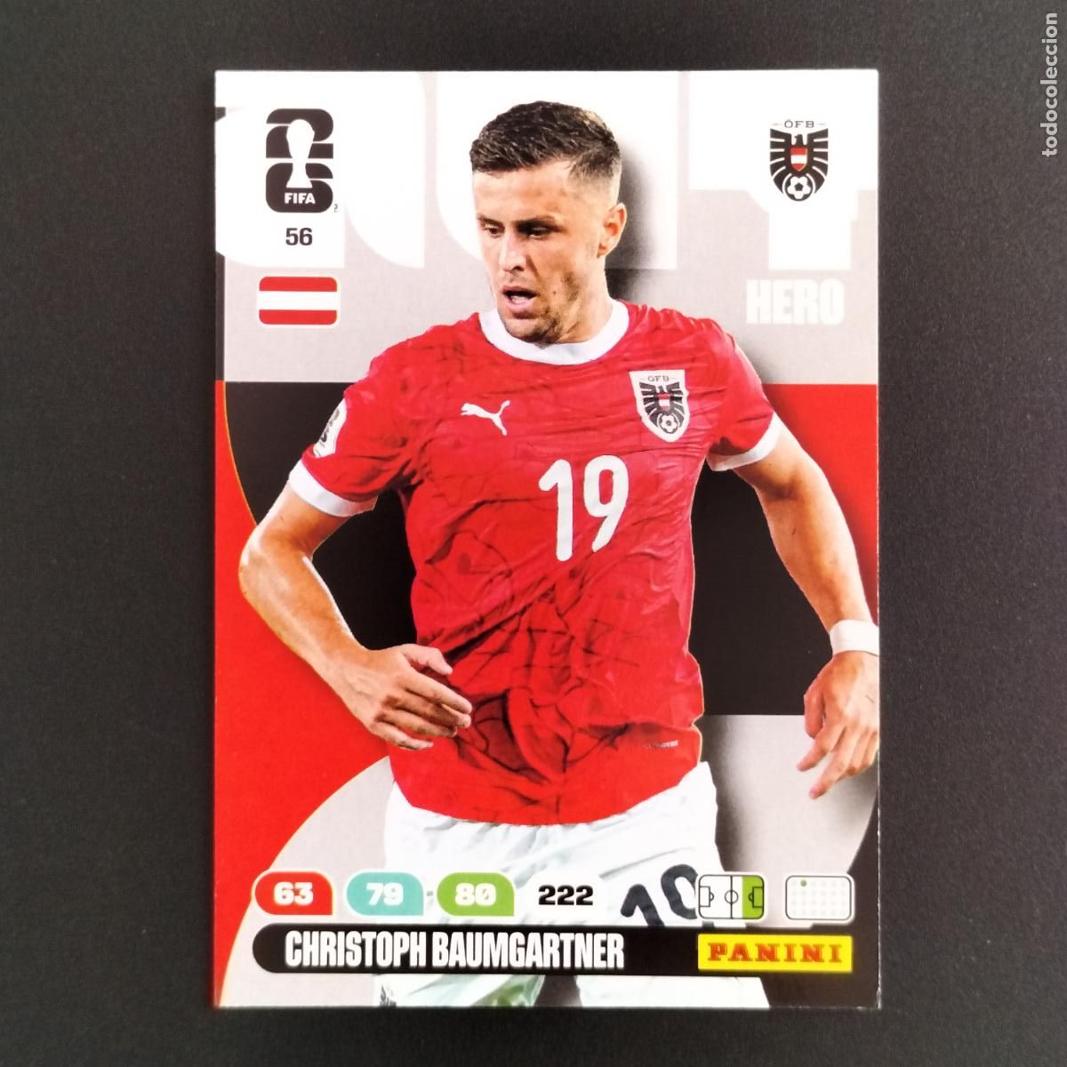 Figurine di Calcio: 56 CHRISTOPH BAUMGARTNER AUSTRIA CROMOS ADRENALYN XL MUNDIAL 26 2026 FIFA WORLD CUP PANINI