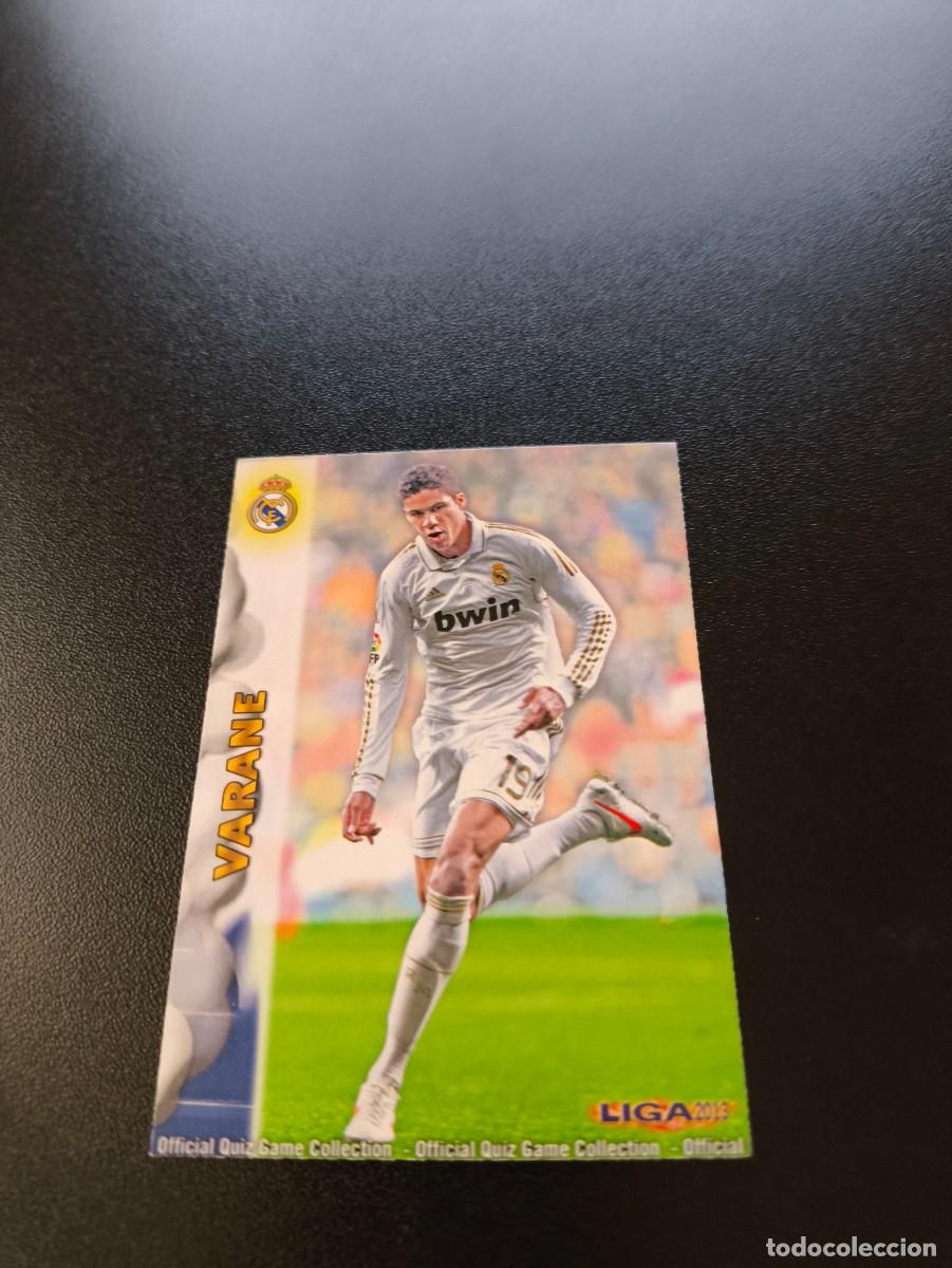 Cromos de F&uacute;tbol: 9 VARANE REAL MADRID MUNDICROMO LIGA 2012 2013 12 13 NO PANINI ESTE MEGACRACKS