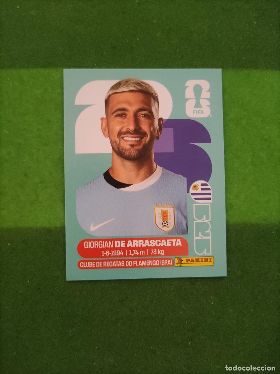 Cromos de F&uacute;tbol: De Arrascaeta Uruguay URU 11 Sticker Mundial 2026 FIFA World Cup / Sin pegar