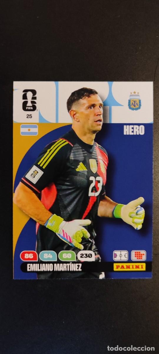Figurine di Calcio: ADRENALYN XL FIFA WORLD CUP 2026 CARD EMILIANO MARTINEZ ARGENTINA # 25 PANINI