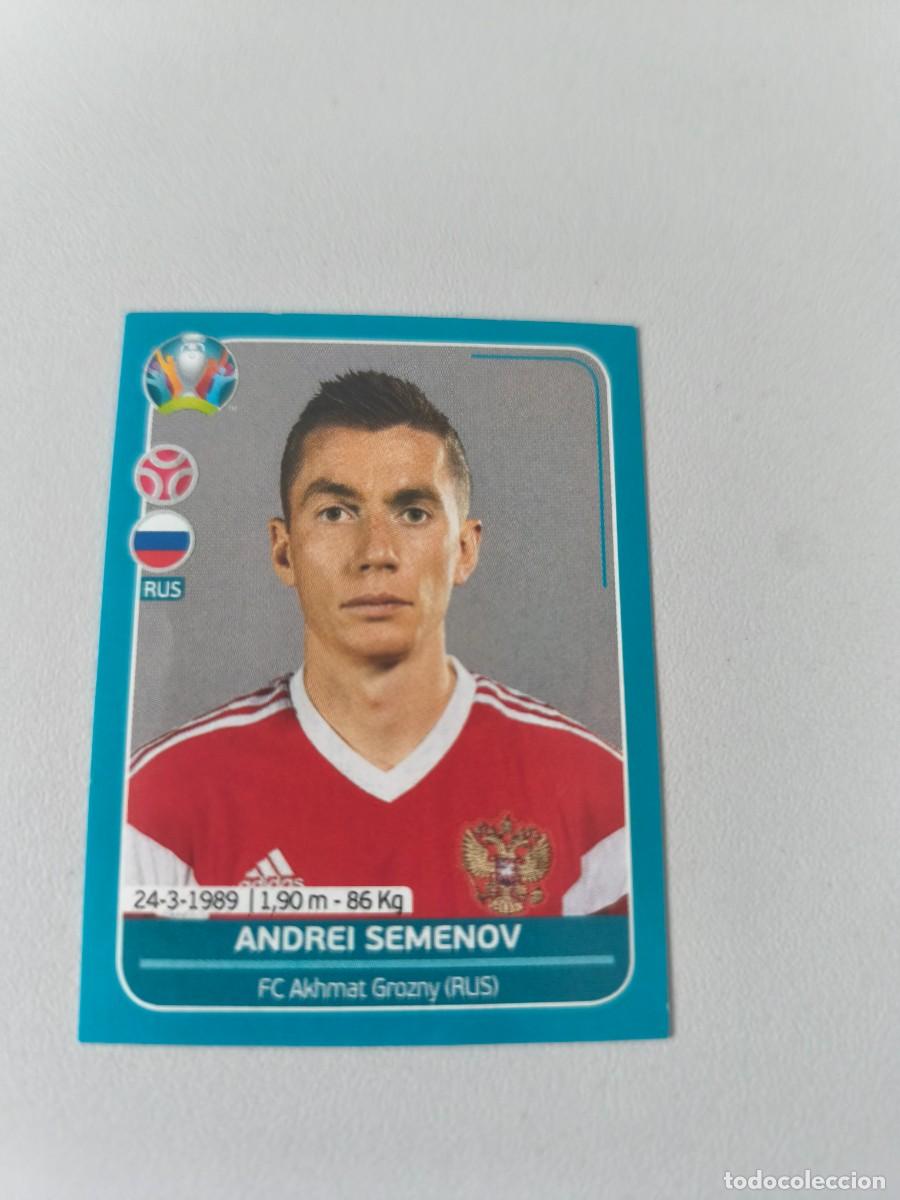 Cromos de F&uacute;tbol: UEFA EURO 2020 PREVIEW EUROCOPA PANINI ANDREI SEMENOV 13 RUS CRM2