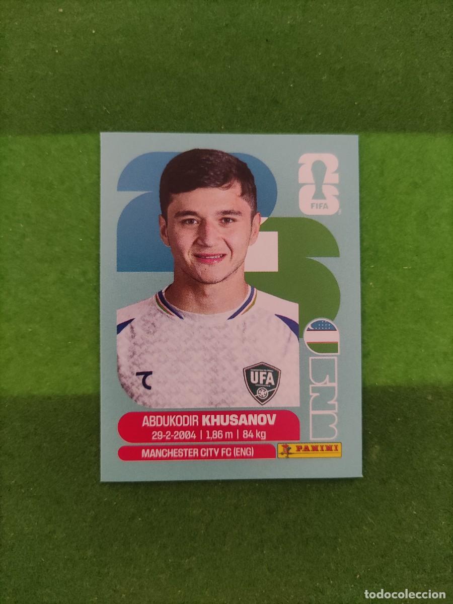 Cromos de Futebol: Khusanov Uzbekist&aacute;n UZB 9 Sticker Mundial 2026 FIFA World Cup / Sin pegar