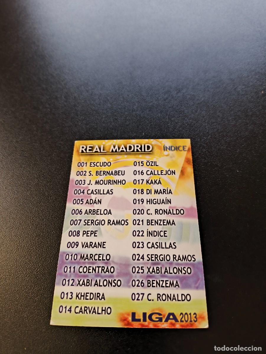 Cromos de F&uacute;tbol: 22 INDICE REAL MADRID MUNDICROMO LIGA 2012 2013 12 13 NO PANINI ESTE MEGACRACKS