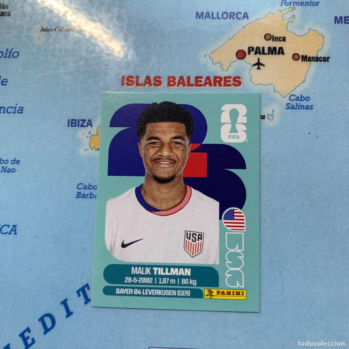 Football Stickers: Estados Unidos n&uacute;mero 15 cromo panini Mundial Fifa World Cup 2026