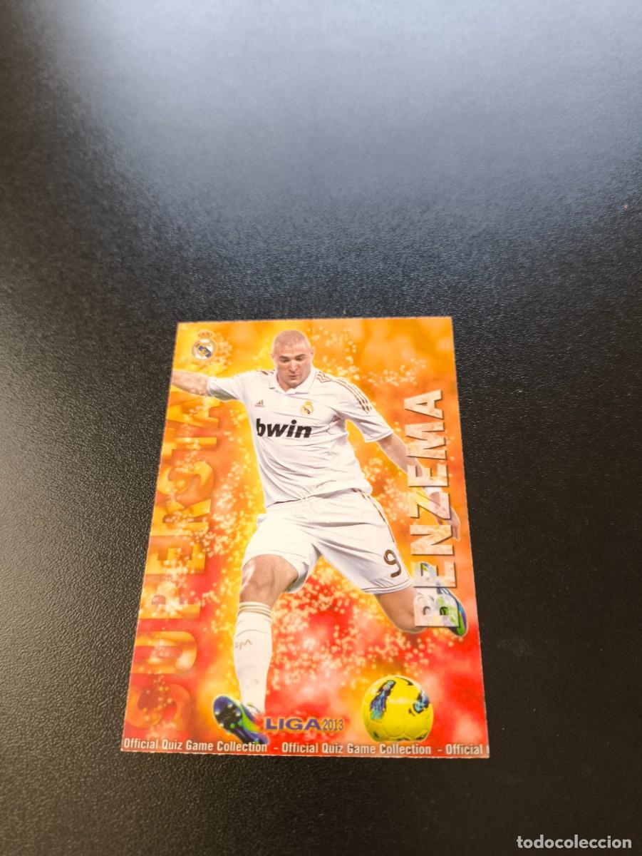 Fu&szlig;ball-Sticker: 26 BENZEMA SUPERSTAR MATE REAL MADRID MUNDICROMO LIGA 2012 2013 12 13 NO PANINI ESTE MEGACRACKS