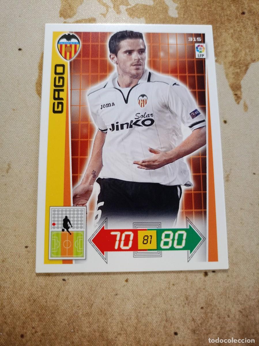 Cromos de F&uacute;tbol: Valencia 315 GAGO Adrenalyn 2012-13