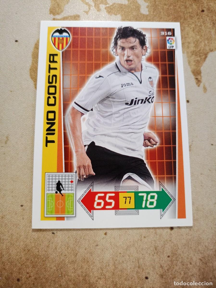 Cromos de F&uacute;tbol: Valencia 316 TINO COSTA Adrenalyn 2012-13
