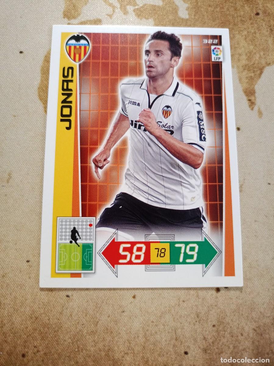 Cromos de F&uacute;tbol: Valencia 322 JONAS Adrenalyn 2012-13