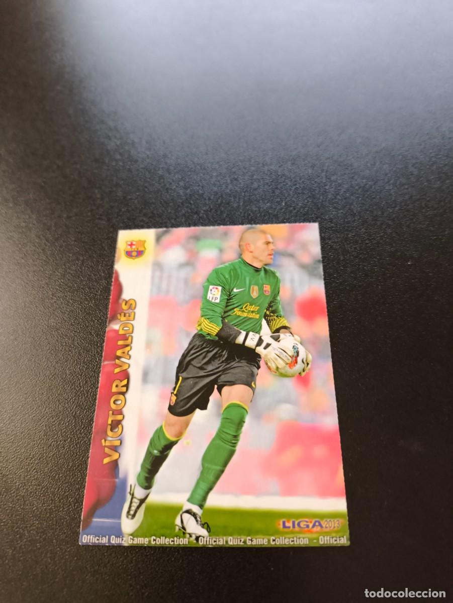 Cromos de F&uacute;tbol: 31 VICTOR VALDES BARCELONA MUNDICROMO LIGA 2012 2013 12 13 NO PANINI ESTE MEGACRACKS