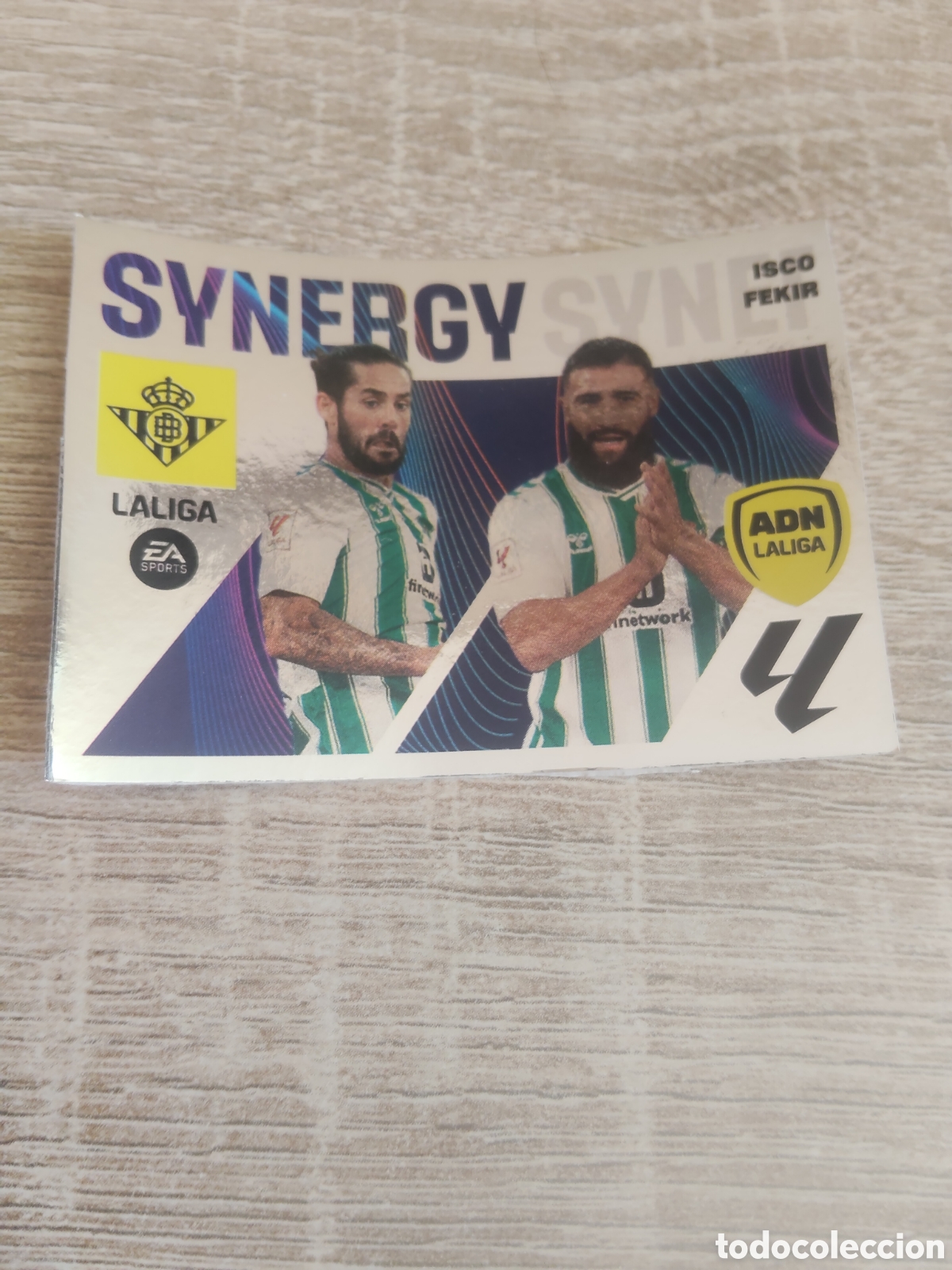 Cromos de F&uacute;tbol: Isco/Fekir Real Betis synergy 9 bis liga 2023 2024 23 24 ediciones este versi&oacute;n plateada